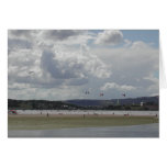 Kite Surfers. Scenic view. Cards