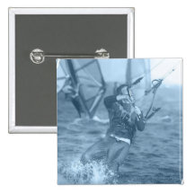 Kiteboarders with Windsurfers Pin