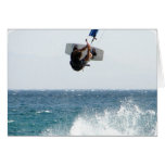 Kiteboarding Jump Greeting Card cards