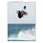 Kiteboarding Jump Greeting Card cards
