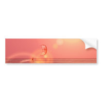 Kiteboarding Sunset Bumper Sticker