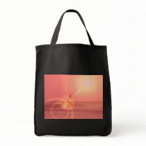 Kiteboarding Sunset Grocery Tote Tote Bags
