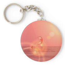 Kiteboarding Sunset Keychain