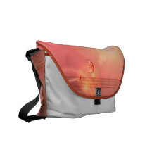 Kiteboarding Sunset Messenger Bag