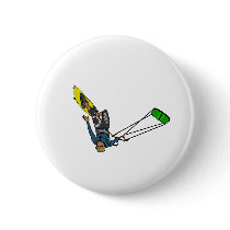 kitesurfer pinback button