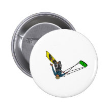 kitesurfer pinback button