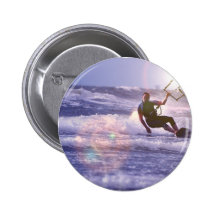 Kitesurfer Round Button