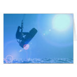 Kitesurfing Air Greeting Cards cards