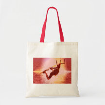 Kitesurfing Grab Grocery Tote Bag