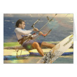 Kitesurfing Greeting Card cards