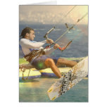 Kitesurfing Greeting Card cards