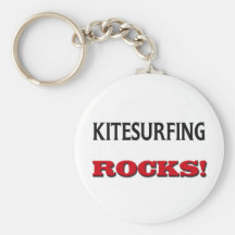 Kitesurfing Rocks Key Chain