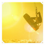 Kitesurfing Silhouette Invitations invitations
