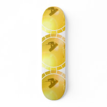Kitesurfing Silhouette Skateboard