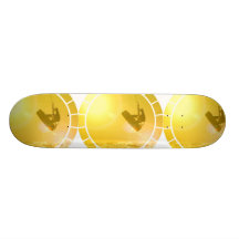 Kitesurfing Silhouette Skateboard