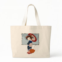 Kitsune Geisha Totes Canvas Bag