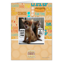 Kitteh carols greeting card