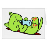 Kitten Baby Bottle cards