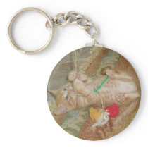 Kitten Dax Plays Key Chain