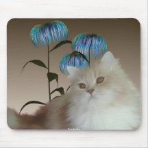Kitten Flowers Mousepad