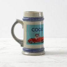 Kitten in a Red Convertible Mugs
