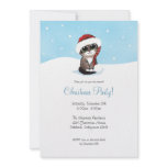 Kitten in Snow | Christmas Party Invitations