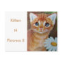 Kitten n Flowers II Postcard