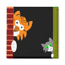 Kitten & Tiger Tales Refrigerator Magnets