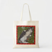 Kitten tote canvas bags