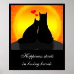 Kitten Valentine Poster