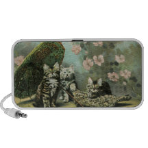 Kittens and Blossoms iPhone Speakers