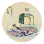 KITTENS in the BATHROOM by SHARON SHARPE stickers