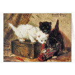 Kittens -Tea for Two - Cat Painting cards