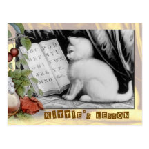 Kittie's ABC lesson Post Card
