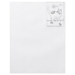 Kitty and Butterfly Line Drawing flyers