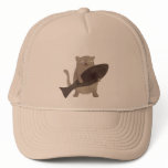 Kitty and His Fish Mesh Hat