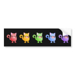 Kitty Bounce Rainbow Sticker bumper stickers