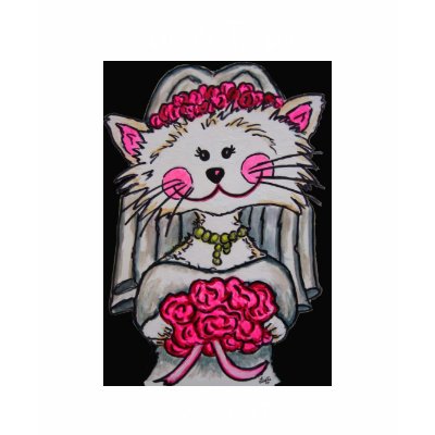 Kitty Bride To Be/Bachelorette T-shirt by LisaLorenzPaintings