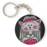 Kitty Bride to Be Key Chain