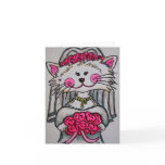Kitty Bride To Be Note/Greeting Card
