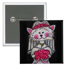 Kitty Bride To Be Pin