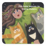 Kitty Cat Angel Sticker