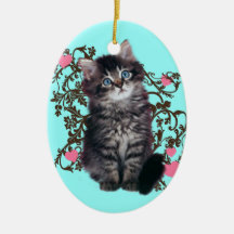 Kitty Cat Christmas Tree Ornaments