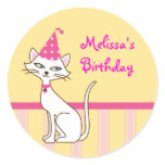 Kitty Cat Favour Seal Sticker