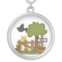 Kitty Cat In the Garden Jewelry