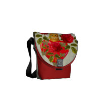 Kitty Cat Valentine Messenger Bags