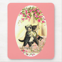 Kitty Cat Wedding Mousepad