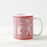Kitty Cats in Red  by Louis Wain Coffee Mug