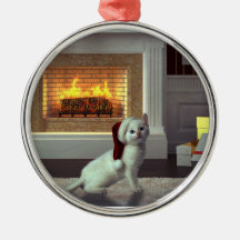 Kitty Christmas Christmas Tree Ornament