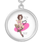 Kitty Kat Pinup Logo Necklace